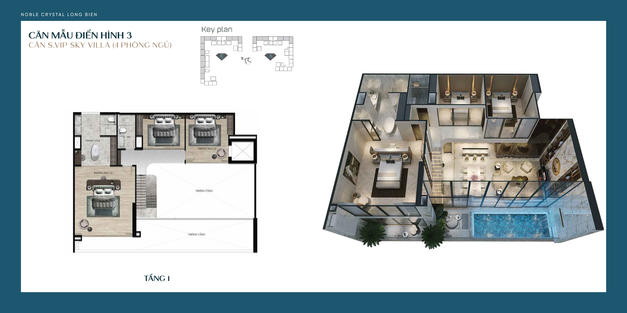 Can ho sky villa noble crystal long bien 4pn tang