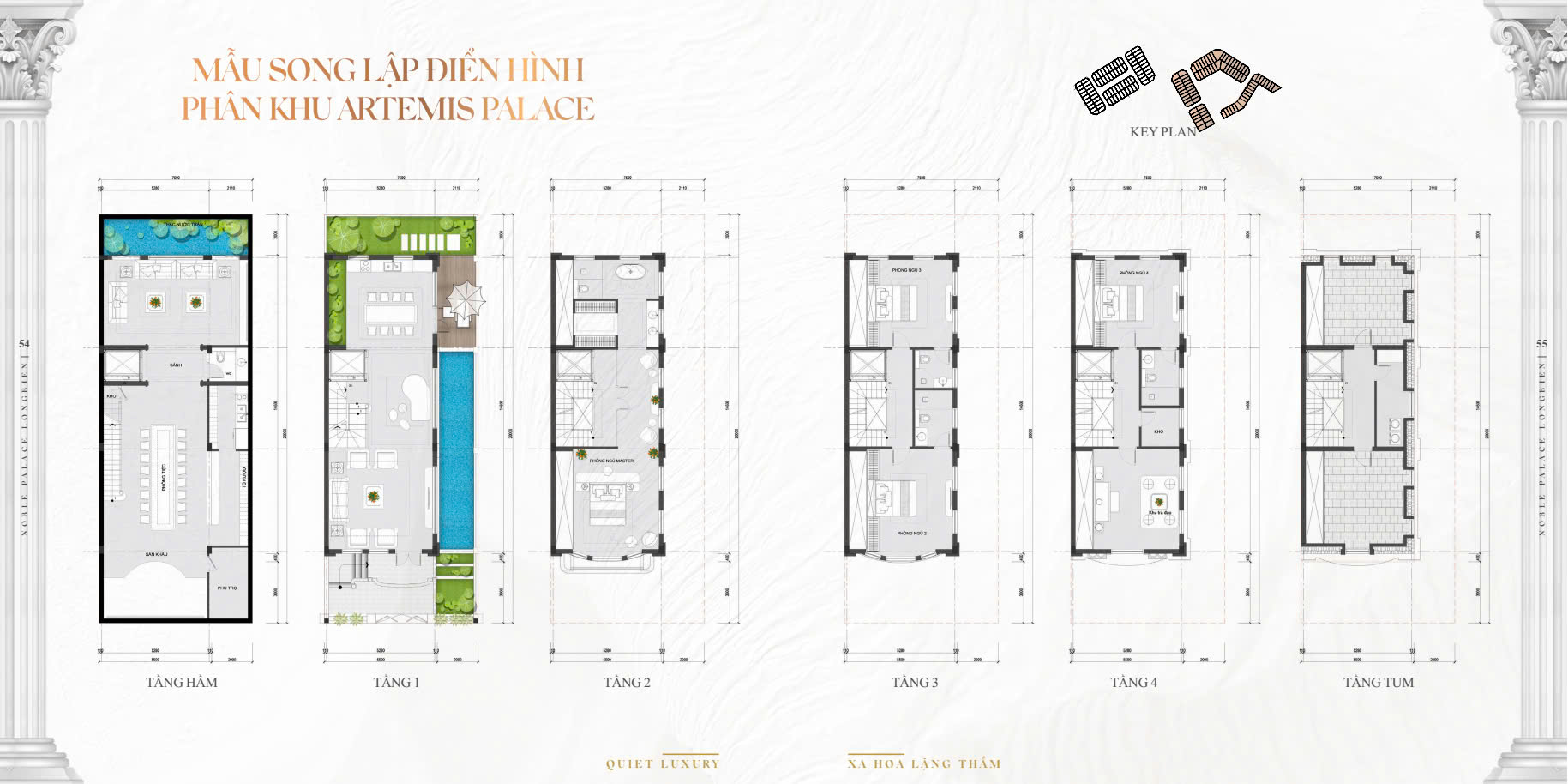 Mat bang song lap artemis palace noble palace long bien