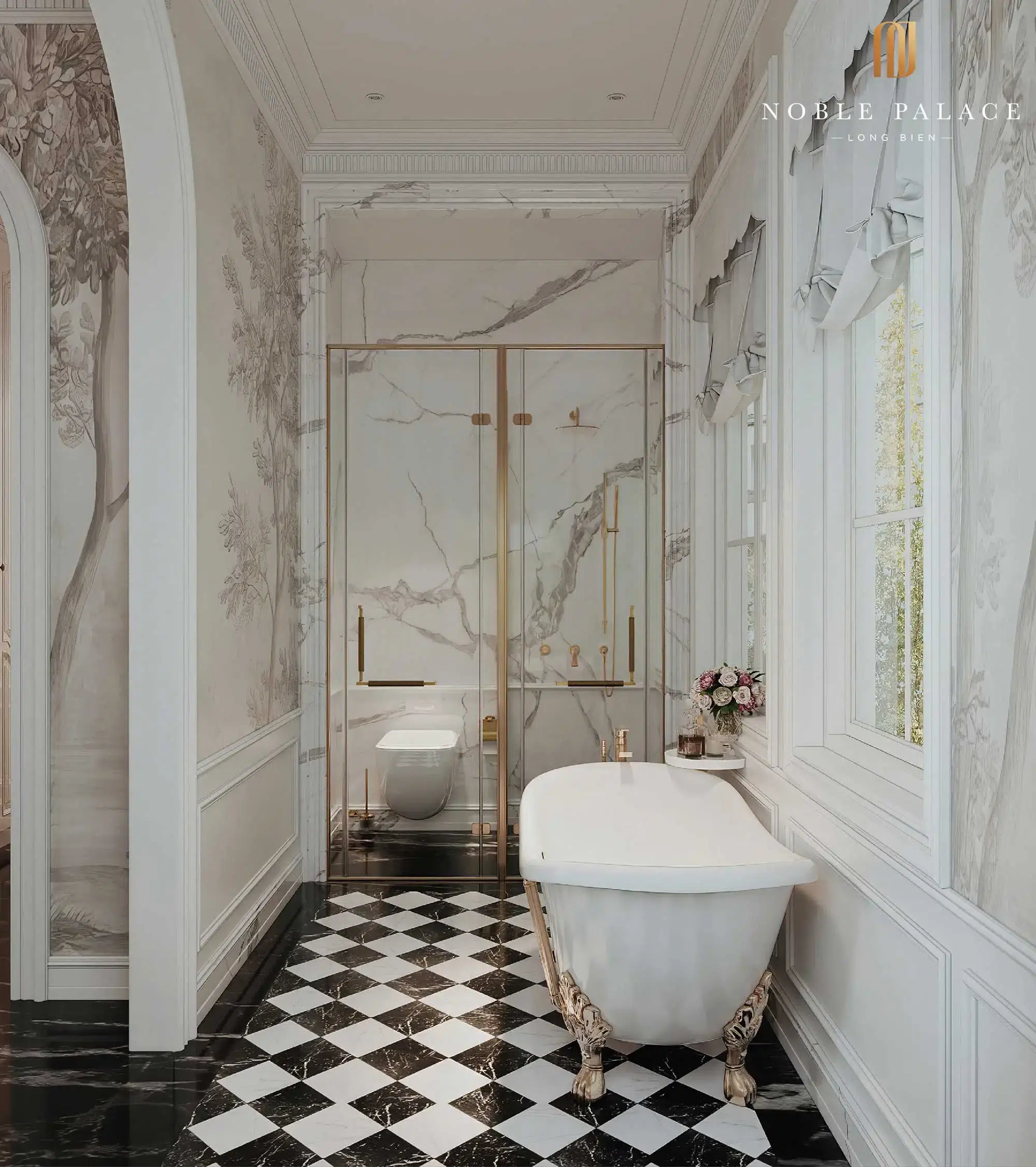 Phoi canh phong tam master biet thu noble palace long bien