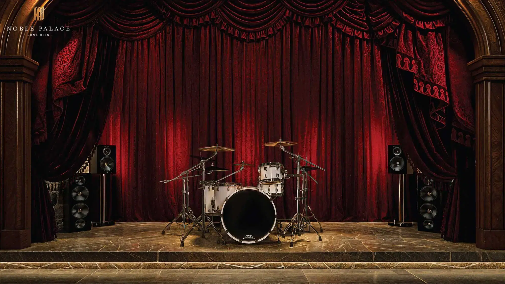 Phoi canh thiet ke phong hat biet thu noble palace long bien