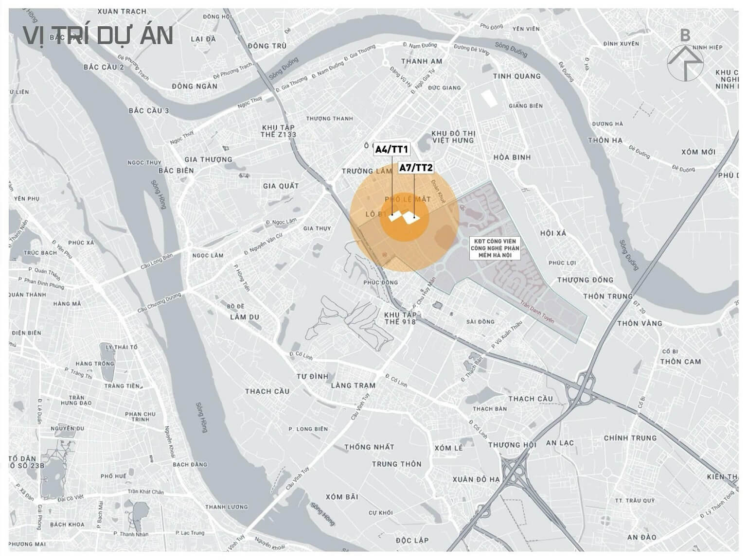 Vi tri du an noble palace long bie